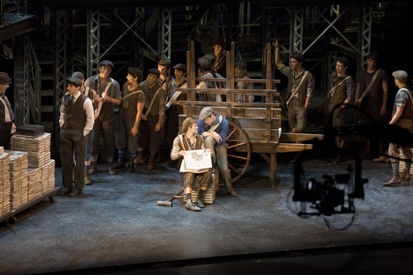 Photo Flash: Ain't It a Fine Life Filming NEWSIES? Go Behind the Scenes Before It Hits Theatres! Image