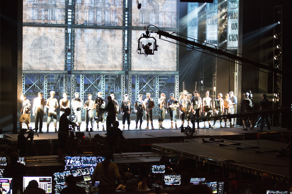Photo Flash: Ain't It a Fine Life Filming NEWSIES? Go Behind the Scenes Before It Hits Theatres! Image