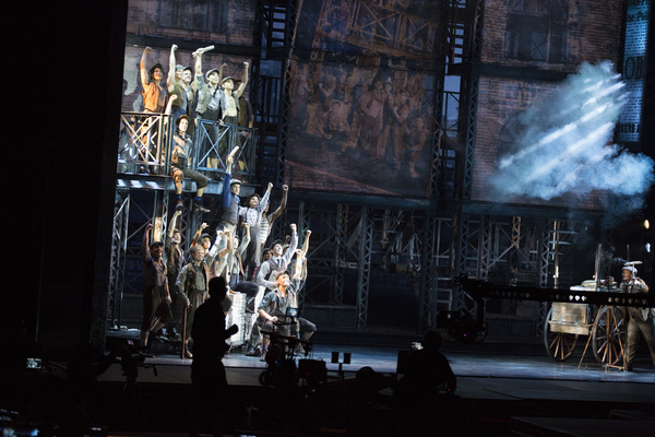 Photo Flash: Ain't It a Fine Life Filming NEWSIES? Go Behind the Scenes Before It Hits Theatres! 