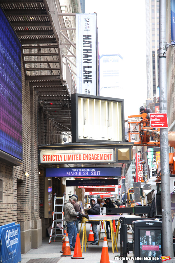 Marquee installation for the new Broadway Musical 