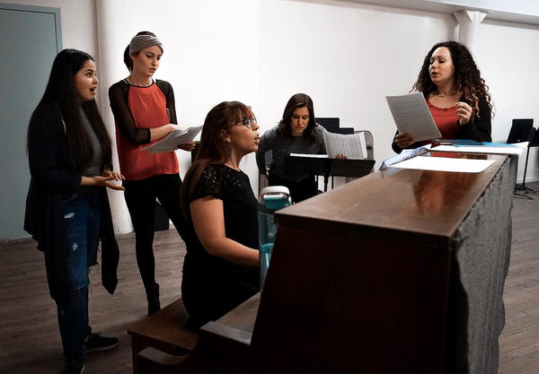 Photo Flash: Inside Rehearsal for LOVE SONGS FOR V-DAY at Birdland Image