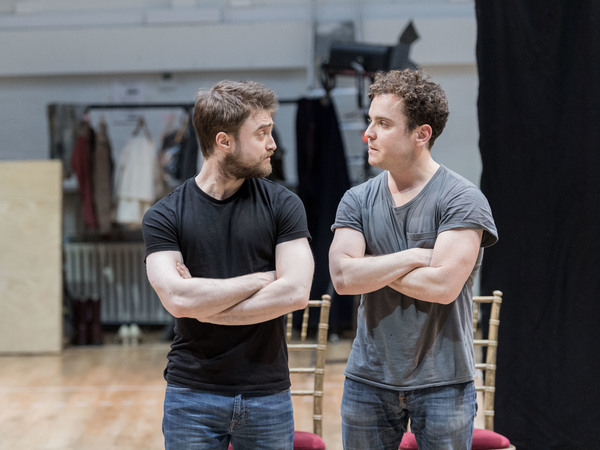 Photo Flash: Daniel Radcliffe, Joshua McGuire and More in Rehearsal for ROSENCRANTZ AND GUILDENSTERN ARE DEAD at the Old Vic Image