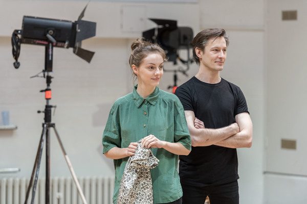 Photo Flash: Daniel Radcliffe, Joshua McGuire and More in Rehearsal for ROSENCRANTZ AND GUILDENSTERN ARE DEAD at the Old Vic Image