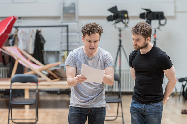 Photo Flash: Daniel Radcliffe, Joshua McGuire and More in Rehearsal for ROSENCRANTZ AND GUILDENSTERN ARE DEAD at the Old Vic Image