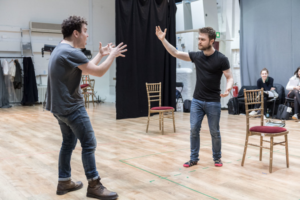 Photo Flash: Daniel Radcliffe, Joshua McGuire and More in Rehearsal for ROSENCRANTZ AND GUILDENSTERN ARE DEAD at the Old Vic Image