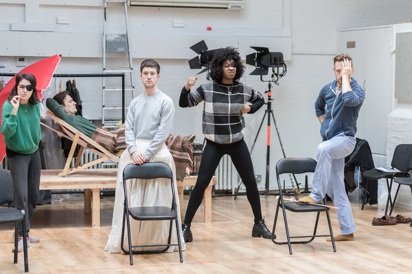 Photo Flash: Daniel Radcliffe, Joshua McGuire and More in Rehearsal for ROSENCRANTZ AND GUILDENSTERN ARE DEAD at the Old Vic Image