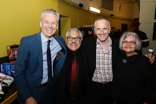 Center Theatre Group Artistic Director Michael Ritchie, writer/director Luis Valdez,  Photo