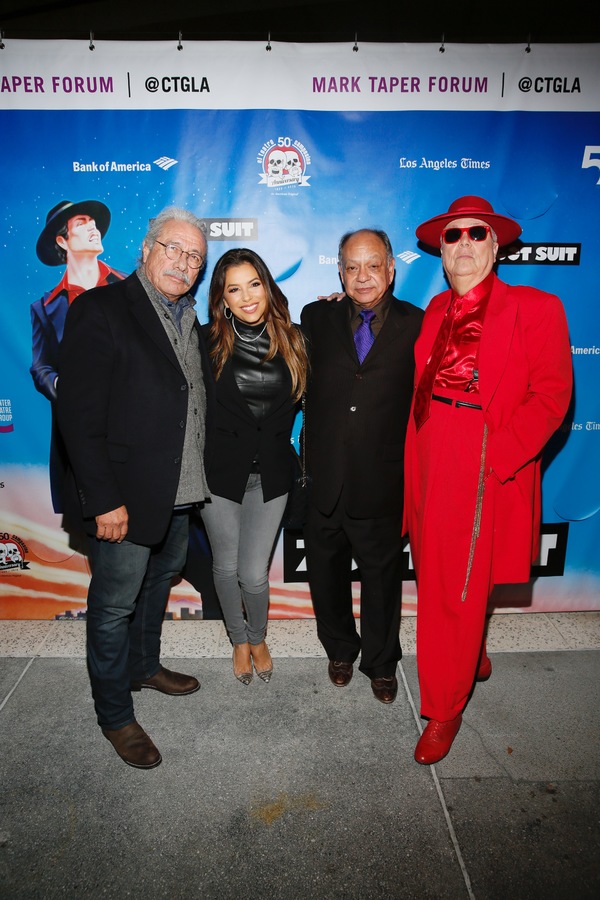 Actors Edward James Olmos, Eva Longoria, Cheech Marin and Daniel Guerrero Photo