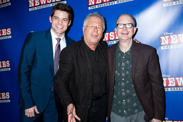 Jeremy Jordan, Alan Menken, Jack Feldman Photo