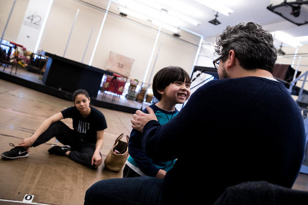 Eva Noblezada, Gregory Ye and Laurence Connor Photo