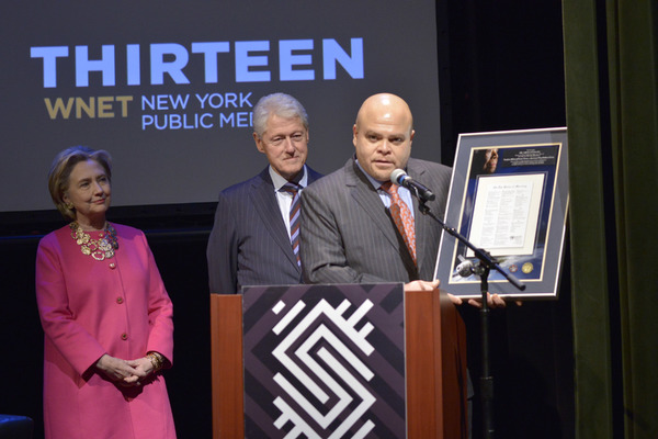 Hillary Clinton and Bill Clinton with Colin Johnson Photo