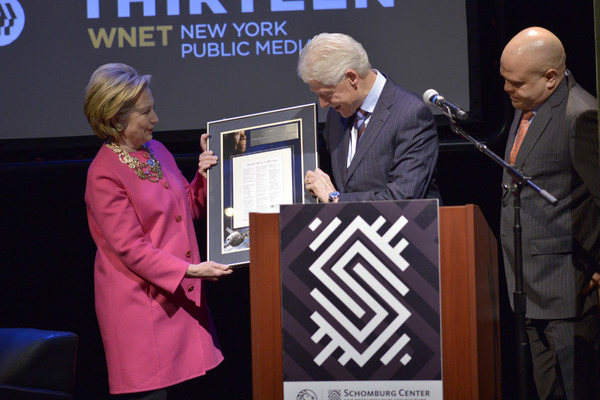 Hillary Clinton and Bill Clinton with Colin Johnson Photo