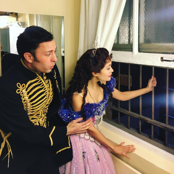Photo Flash: PHANTOM OF THE OPERA (Tries) to Enjoy the Beautiful Weather, COMEDY OF TENORS Preps and Primps, and More Saturday Intermission Pics! Image