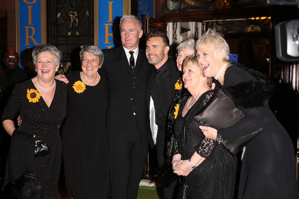 The original Calendar Girls with Gary Barlow and Tim Firth Photo