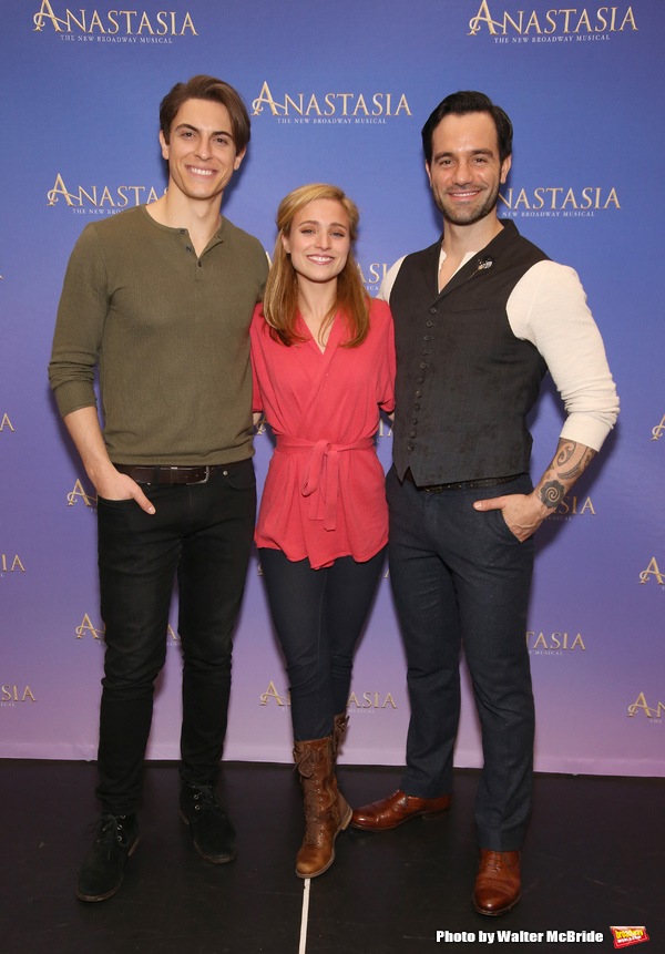 Derek Klena, Christy Altomare and Ramin Karimloo  Photo