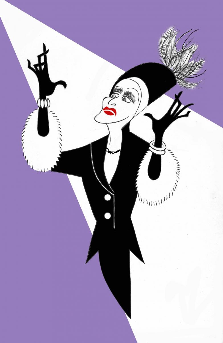 BWW Exclusive: Ken Fallin Draws the Stage - Glenn Close in SUNSET BOULEVARD Image
