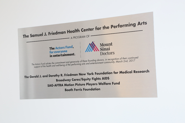 Photo Flash: The Actors Fund Opens Friedman Health Center for the Performing Arts 