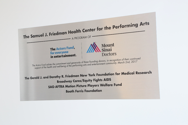 Photo Flash: The Actors Fund Opens Friedman Health Center for the Performing Arts Image