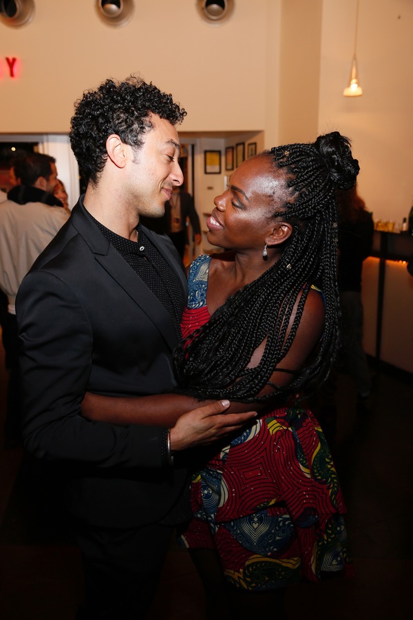 Cast member Wade Allain-Marcus and cast member/playwright Ngozi Anyanwu Photo