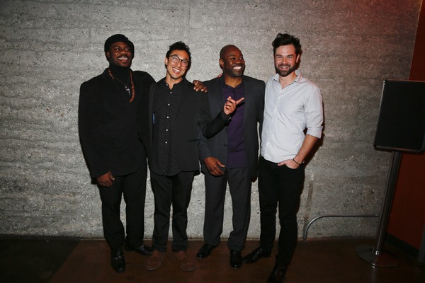 From left, cast members Marcus Henderson, Wade Allain-Marcus, Dayo Ade and Mark Jude  Photo