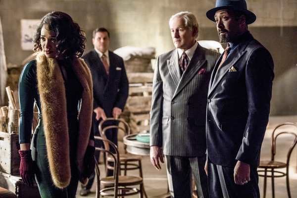 Pictured (L-R): Candice Patton as Iris West, Victor Garber as Professor Martin Stein  Photo