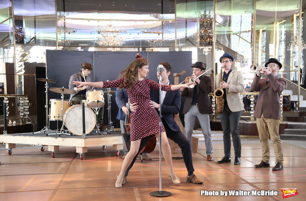 Photo Coverage: The Band's All Here! In Rehearsal with the Company of BANDSTAND Image