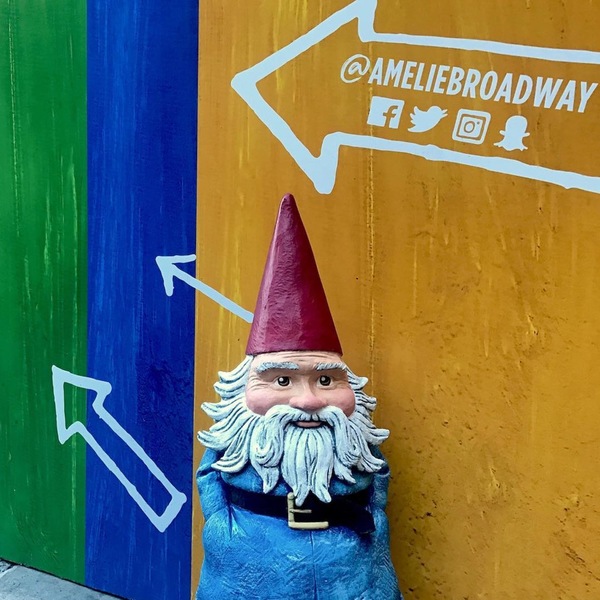 Photo Flash: Travelocity's Roaming Gnome Gets a Front Row Seat to AMELIE! Image