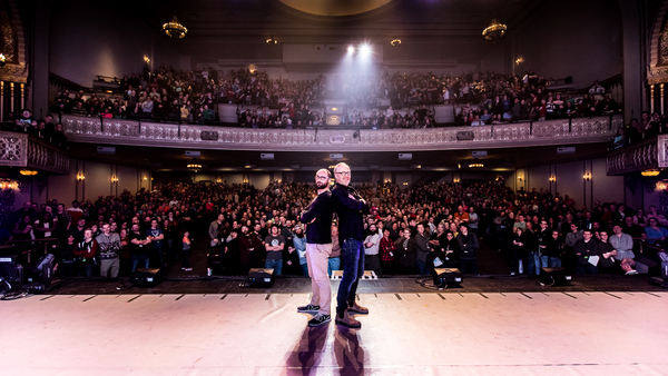 Photo Flash: Adam Savage and Michael Stevens Feed Audiences Across the Country with BRAIN CANDY LIVE! 
