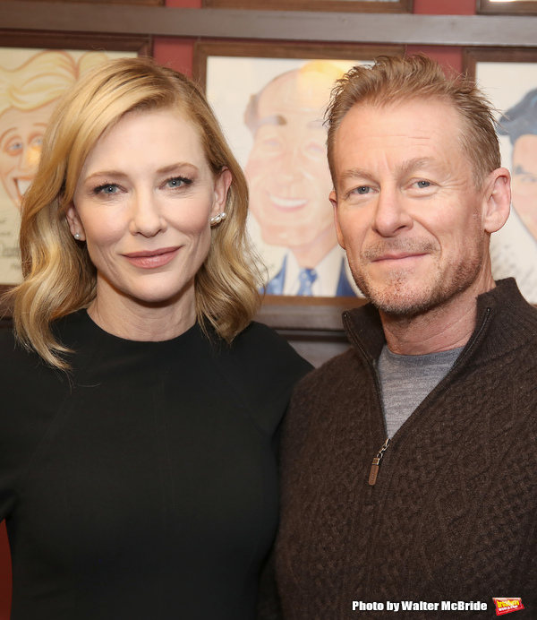 Photo Coverage: THE PRESENT's Cate Blanchett and Richard Roxburgh Unveil Portraits at Sardi's! Image