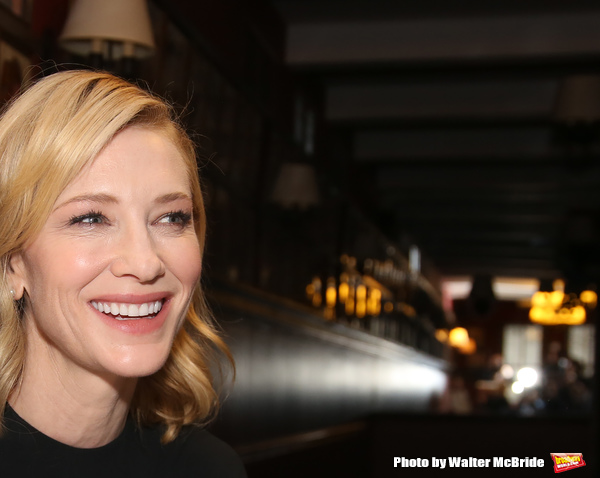 Photo Coverage: THE PRESENT's Cate Blanchett and Richard Roxburgh Unveil Portraits at Sardi's! Image