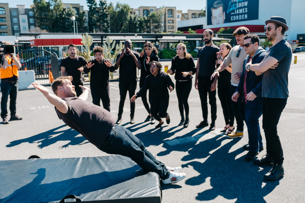 Photo Flash: BEAUTY AND THE BEAST Cast Perform 'Crosswalk the Musical' on CORDEN Image