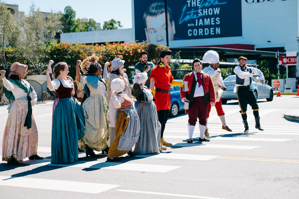 Photo Flash: BEAUTY AND THE BEAST Cast Perform 'Crosswalk the Musical' on CORDEN Image