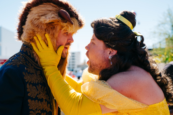 Photo Flash: BEAUTY AND THE BEAST Cast Perform 'Crosswalk the Musical' on CORDEN Image