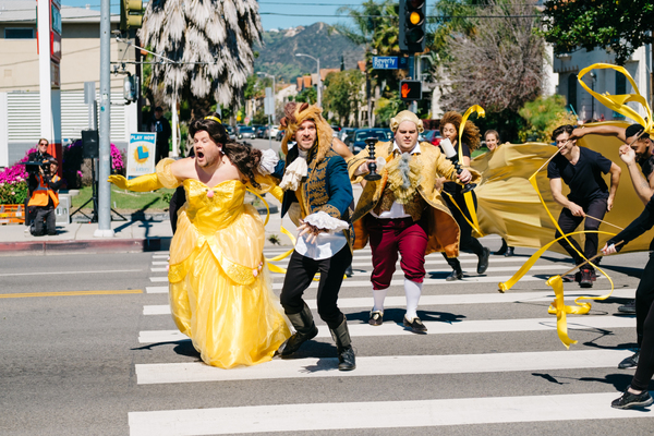 Photo Flash: BEAUTY AND THE BEAST Cast Perform 'Crosswalk the Musical' on CORDEN Image