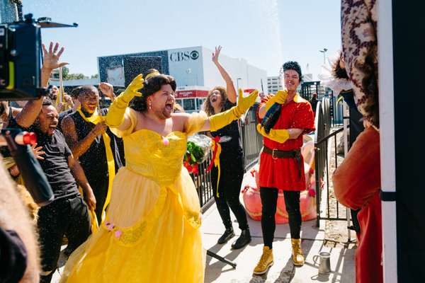 Photo Flash: BEAUTY AND THE BEAST Cast Perform 'Crosswalk the Musical' on CORDEN Image