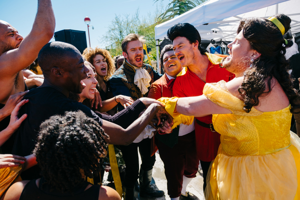 Photo Flash: BEAUTY AND THE BEAST Cast Perform 'Crosswalk the Musical' on CORDEN Image