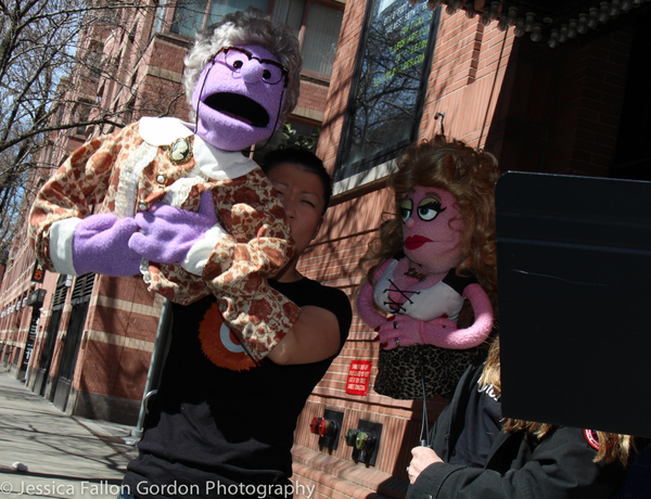 Photo Coverage: AVENUE Q's Puppet Trump & Puppet Hillary Debate Puppet Rights on World Puppetry Day! Image