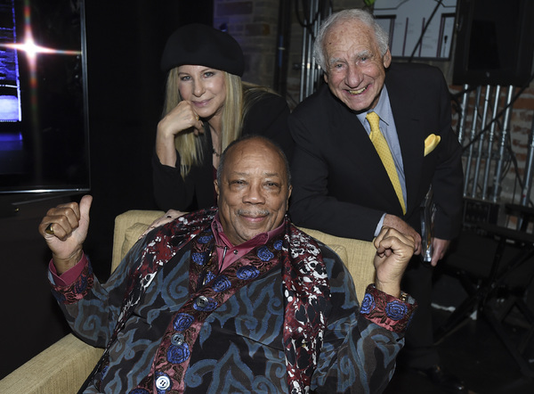 Barbra Streisand, Quincy Jones, and Mel Brooks Photo