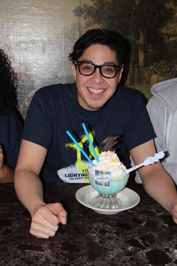 Photo Flash: THE LIGHTNING THIEF Cast Sips 'Frrrozen Hot Blue Chocolate' at Serendipity 3 Image