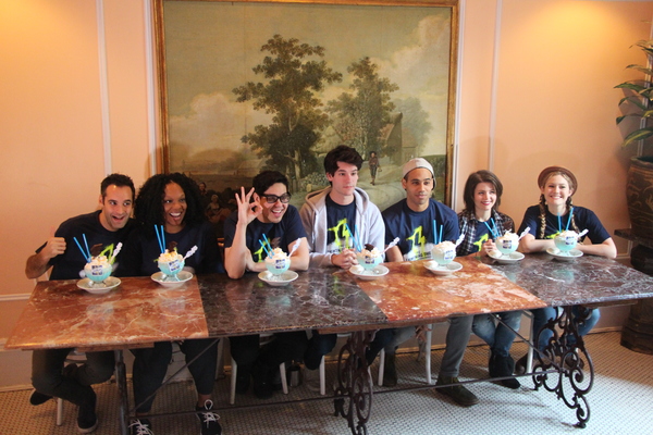 Photo Flash: THE LIGHTNING THIEF Cast Sips 'Frrrozen Hot Blue Chocolate' at Serendipity 3 Image