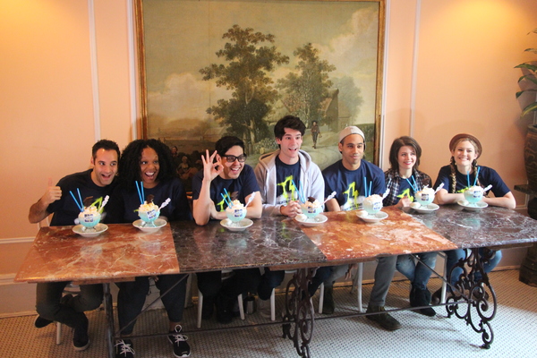 Photo Flash: THE LIGHTNING THIEF Cast Sips 'Frrrozen Hot Blue Chocolate' at Serendipity 3 Image
