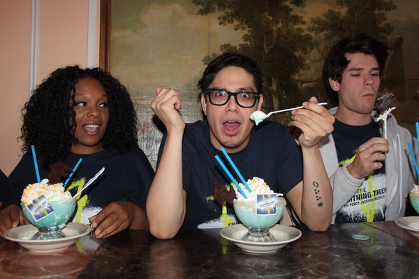 Photo Flash: THE LIGHTNING THIEF Cast Sips 'Frrrozen Hot Blue Chocolate' at Serendipity 3 