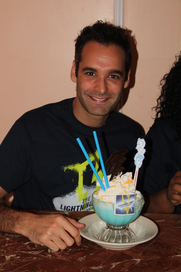 Photo Flash: THE LIGHTNING THIEF Cast Sips 'Frrrozen Hot Blue Chocolate' at Serendipity 3 Image