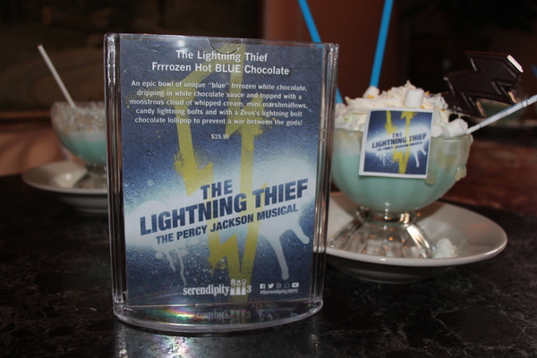Photo Flash: THE LIGHTNING THIEF Cast Sips 'Frrrozen Hot Blue Chocolate' at Serendipity 3 Image