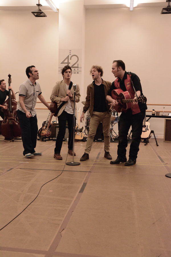 Photo Coverage: Cast of Paper Mill Playhouse's MILLION DOLLAR QUARTET Meets The Press Image