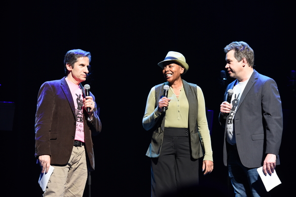 Seth Rudetsky, Phyllis Logan and James Wesley  Photo