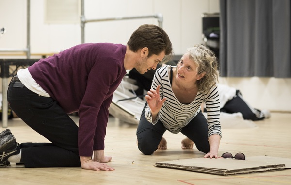 Photo Flash: In Rehearsal with Nathan Lane, Andrew Garfield, and the Cast of ANGELS IN AMERICA Image