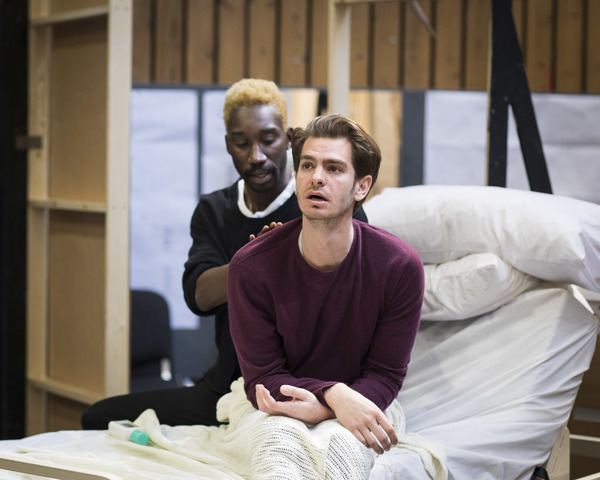 Photo Flash: In Rehearsal with Nathan Lane, Andrew Garfield, and the Cast of ANGELS IN AMERICA Image