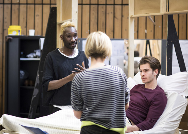 Photo Flash: In Rehearsal with Nathan Lane, Andrew Garfield, and the Cast of ANGELS IN AMERICA Image