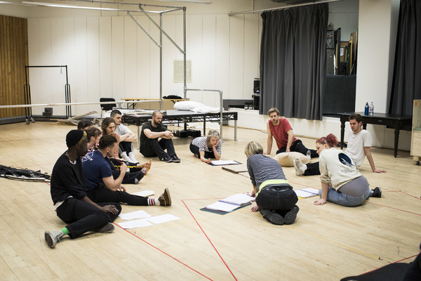 Photo Flash: In Rehearsal with Nathan Lane, Andrew Garfield, and the Cast of ANGELS IN AMERICA Image